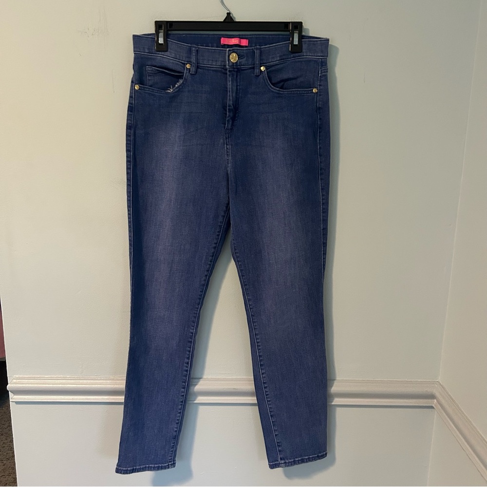 Lilly Pulitzer Skinny Blue Jeans Size 12